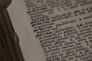 a close up of a book with some type of text on it