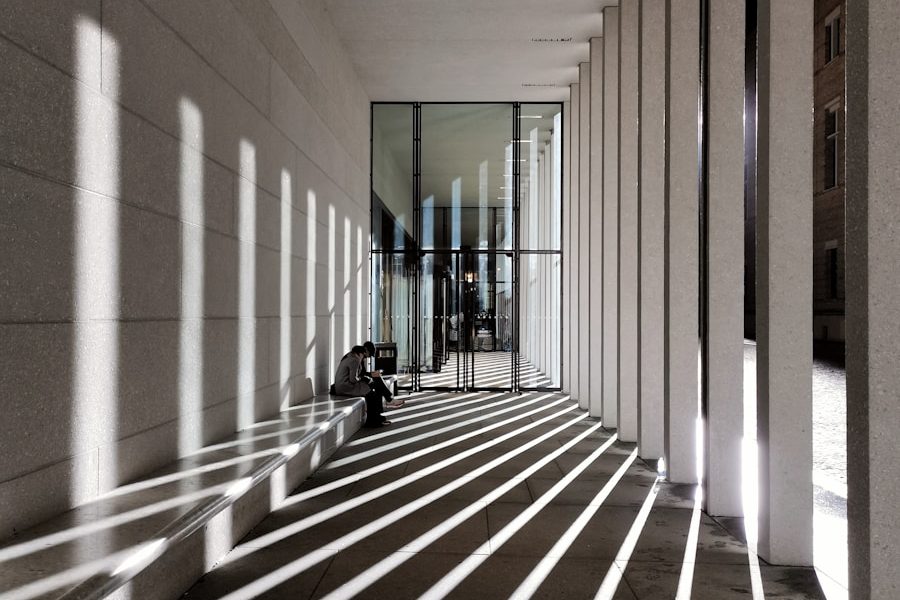 white building interior