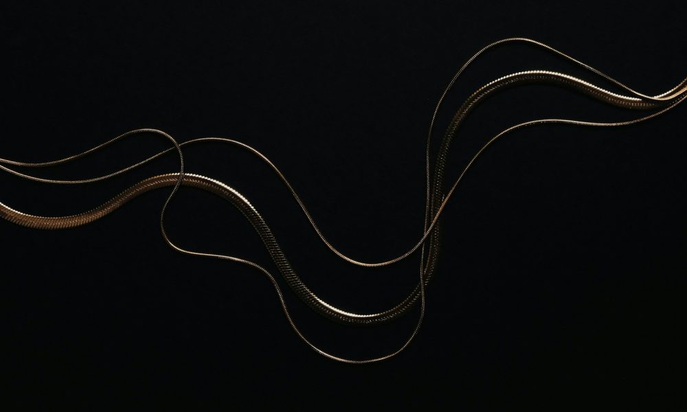 a black and white snake