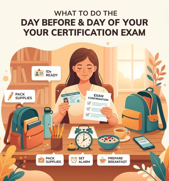 What to Do the Day Before and Day of Your Certification Exam - preparation guide