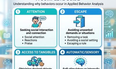 The 4 Functions of Behavior in ABA - complete SEAT guide with tables and examples