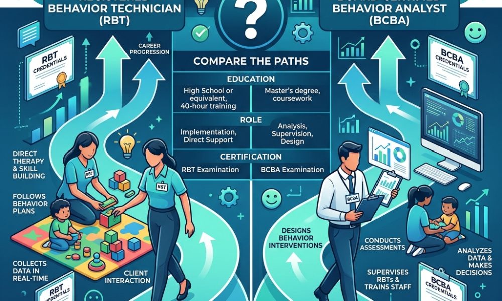 RBT vs BCBA Career Comparison - complete guide to credentials and salary